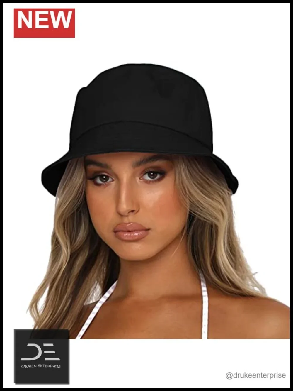 Reversible Cotton Bucket Hat with Sun Protection
